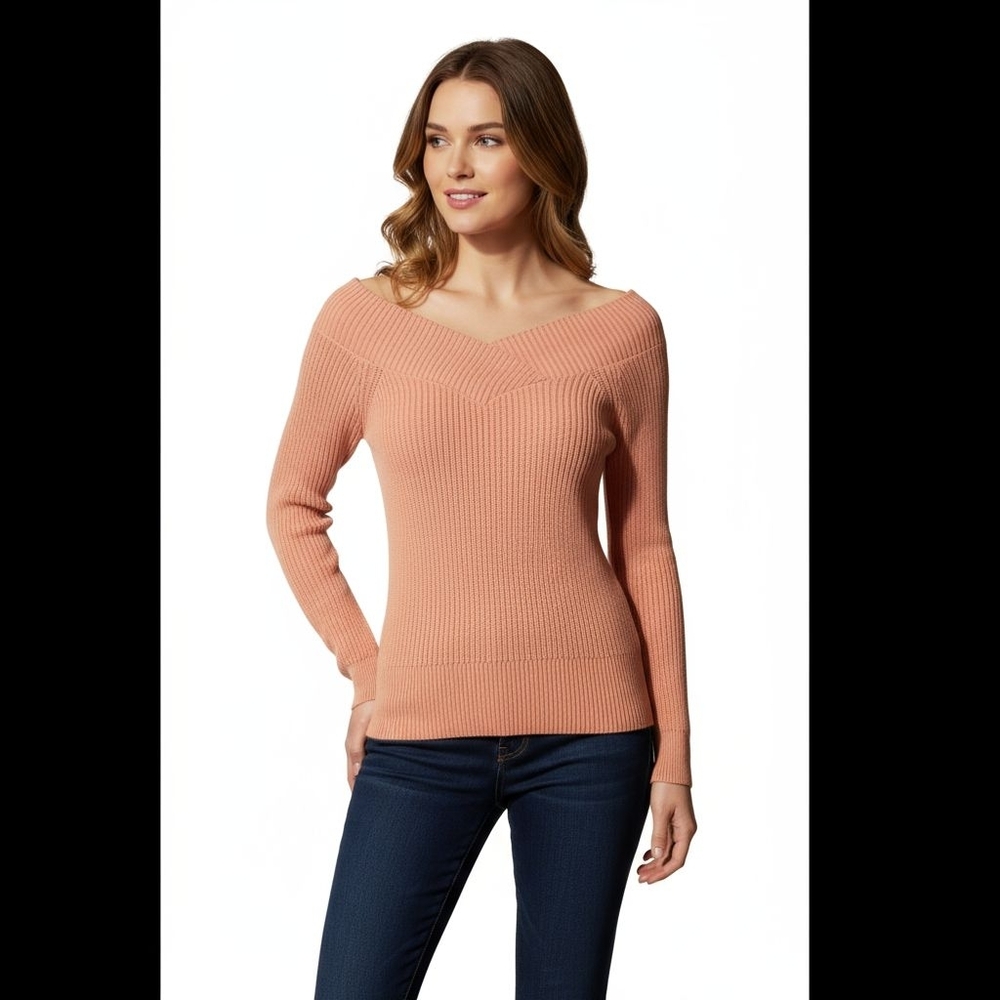 Rag & Bone Dawn Pink Knit Sweater Womens Small - Picture 1 of 11